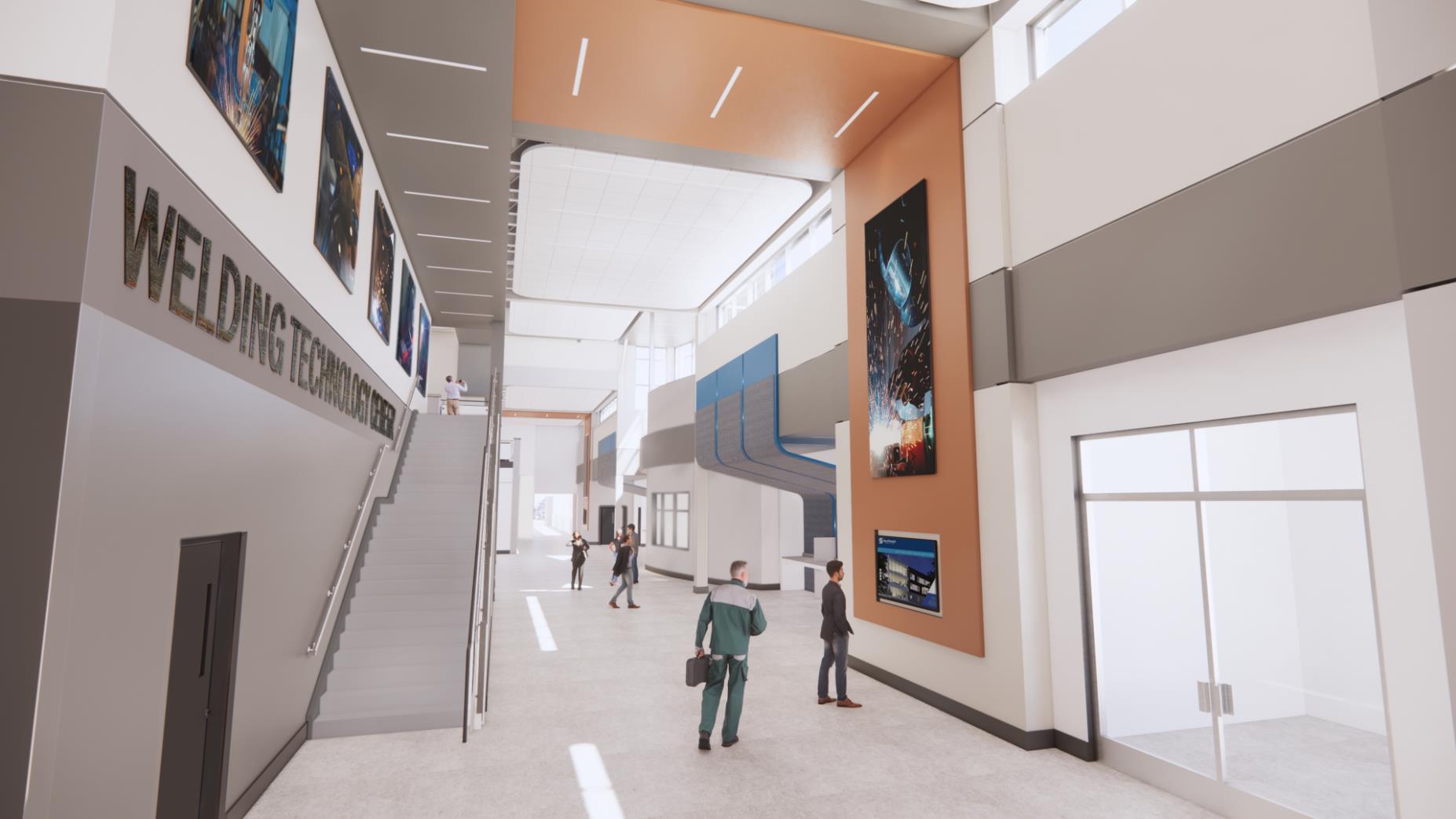 Welding Center commons area rendering
