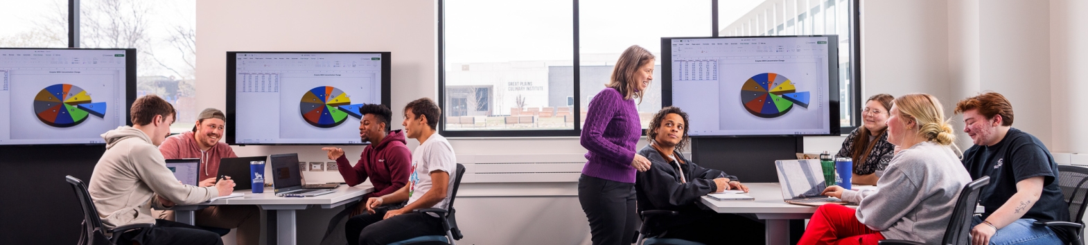 classroom with students and instructor